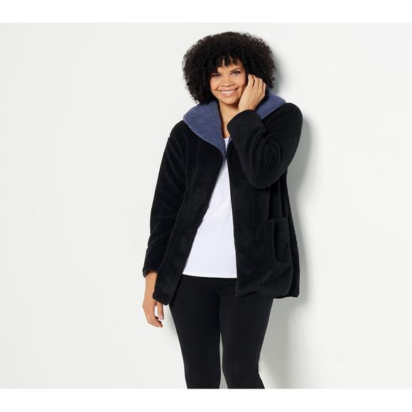 koolaburra sherpa fleece shawl collar cardigan